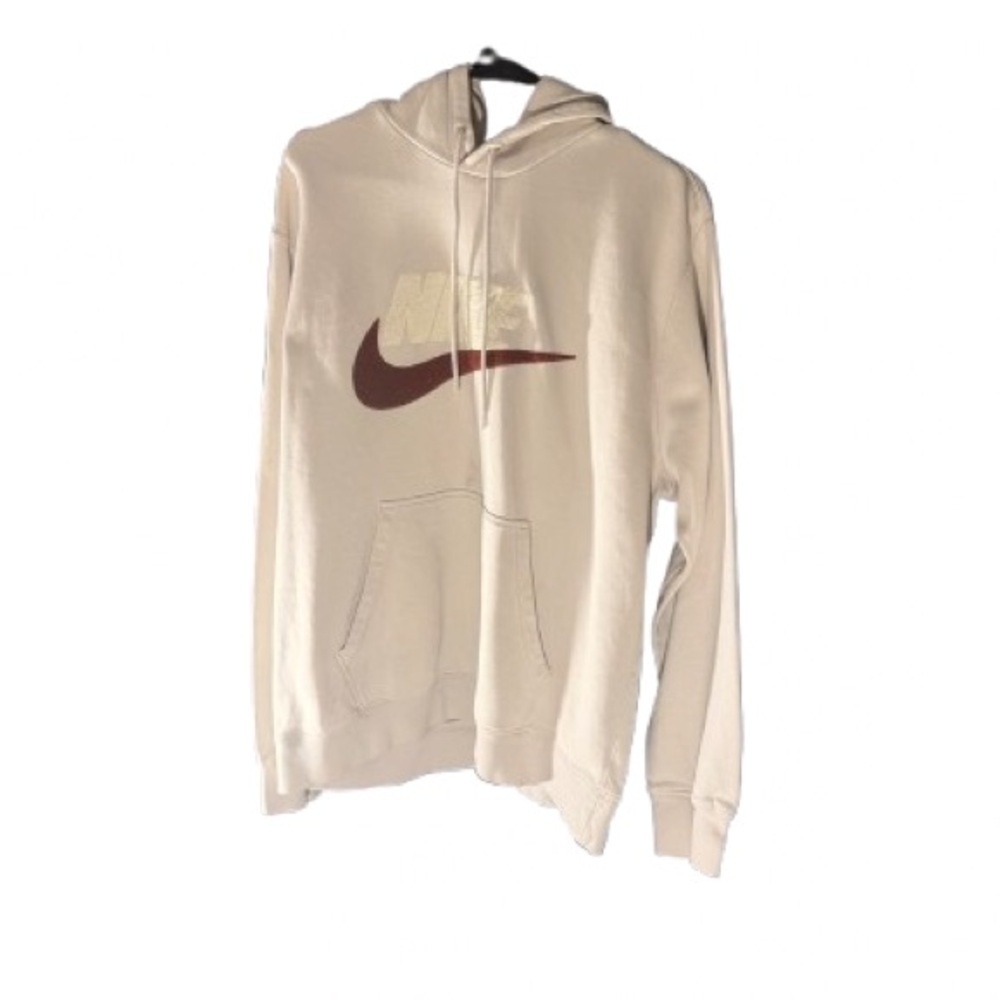 Nike Cream and Red Men's Hoodie